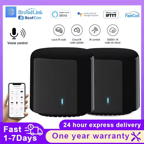 Broadlink RM4 Pro RM4 Mini RM4c Mini WIFI IR Universal Smart Home Remote for Conditioner TV Voice Co