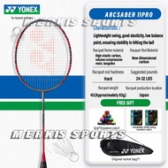 【BUY 1 GET 3】YONEX ARCSABER 7 ไม้แบดมินตันสีเทา/เหลือง ชนิดคาร์บอนเดี่ยว 4U 26 ปอนด์ 83 กรัม ผลิตในญ
