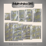 PP Plastic Bags (Thick & Clear) – Ideal for Repacking, Available in Various Sizes [100 Pcs]
