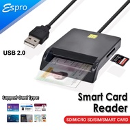 USB Smart Card Reader For Bank Card IC/ID EMV SD TF SIM MMC Card readers USB-CCID