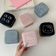 Girl Heart Velvet Premium Storage Box Jewelry Desktop Jewelry Box Hot Diamond kt Jewelry Zipper Part