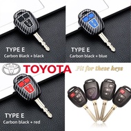 XF Car Remote Key Case Carbon Fiber 2 Button For Toyota vios Yaris ativ Toyota Yaris Active vios Cas