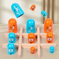 Finger Rock Educational Gobblet Gobblers Tic-Tac-Toe Chess Parent-Child Party Game Strategy For Kids