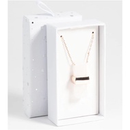 Lovisa Semi Precious Stone Quartz Pendant Necklace in box | Rantai Leher 项链