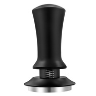 Coffee Tamper Adjustable Depth with Scale 30Lb Espresso Springs Calibrated Tamping Stainless Steel Flat Base