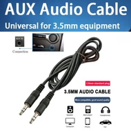 Auxiliary Audio Jack Male to Male Aux Cable 35mm 20cm Black