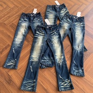 Vintage Retro Y2K Punk Low-Rise Flare Jeans