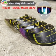 Kính Royal M266 M138B M179 Kính rời thay thế mũ bảo hiểm Royal M179 M137 M138 Royal M138B Roc 03 Roc