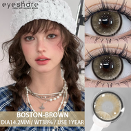 Eyeshare 1 cặp Boston Kính áp tròng phổ biến thời trang dễ thương lens 14.2-14.5mm đôi mắt to Khay m