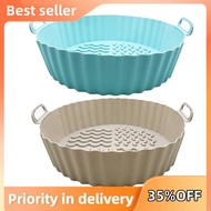 2 Piece Air Fryer Silicone Pad for 3-5 QT Blue & Light Gray