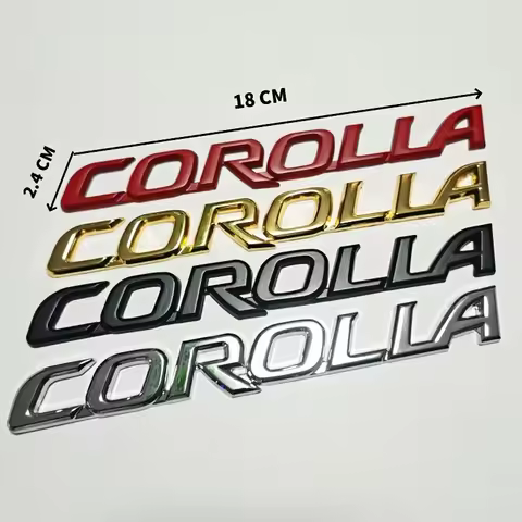 3D Metal Toyota Corolla Emblem Badge For Toyota Corolla Cross Rear Trunk logo Car Stickers Accessory