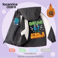 Cartoon Children's Jacket Steal a Brainrot Steal a Brainrot Steal Brain Red 67 Jacket Children Winte