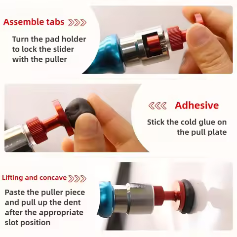 3Pcs Lockable Puller Adjustable Automotive Dent Repair Tool Gasket Aluminum Thickened Drawing Plate 