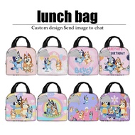 bluey Lunch Bag Lunch Box Bag Insulated Fashion Tote Bag Lunch Bag for Kids and Adults