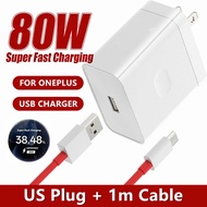 US 80W SuperVooc Ultra Fast Charger For OnePlus 8T 9 10 11 12 Pro 13 Nord 2 2T 3 4 5 CE 3 N200 N300