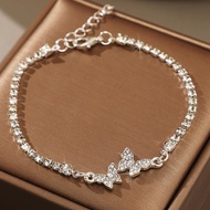 Full Diamond Bracelet Light Luxury Niche Exquisite Diamond Butterfly Bracelet