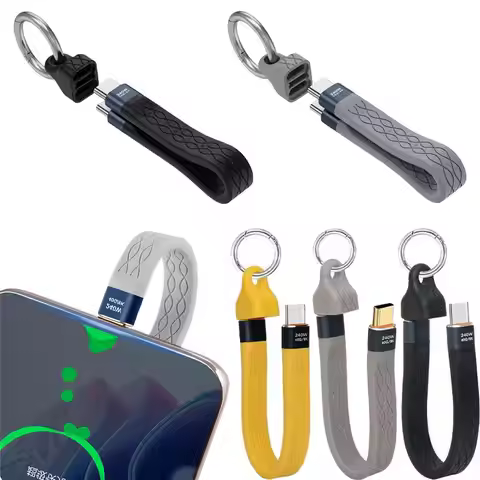 USB 4.0 Cable Portable Keychain 240W USB C Charging Cable 40Gbps Data Transfer Thunderbolt 8K@60Hz V