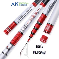 Cần câu cá điếu vương HANDING 6h carbon 8 lớp toray chính hãng cao cấp giá rẻ câu tay đài đơn