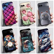 For Google Pixel 6a 7a 8a Shockproof Luxury Printing Matte Soft TPU Silicone Cover Case for Pixel6a 