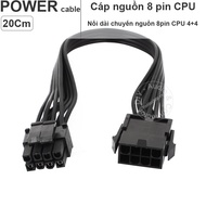 Cáp nối dài nguồn 8pin CPU 4+4 - Dây nguồn 8pin CPU 1 đầu đực 1 đầu cái