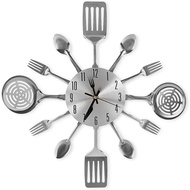 Large Kitchen Wall Clocks with Spoons and Forks, Decor and Nice Gifts,Wall Clock Tableware Wall Cloc