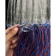 Ready-to-Use 3-layer Fishing Net 50m Long2M Tin Pendant Hole Size 2in, 3in, 4in Net