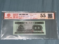 1953年 第二套人民幣 貳角 火車頭🚂 空心五角星水印