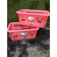 Kitty Pink Tall Basket Set Of 2