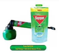 Baygon Pompa & Hit Pompa Liquid Cair Refill 175 ml/Semprotan Nyamuk + refil 175 mL
