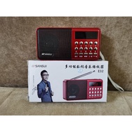 SANSUI Rechargeable Digital Music Player / FM Radio (Support USB/TF Card/bluetooh)