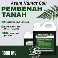 Asam humat cair plus | Asam Humat 90% | Humic Acid 1 Liter Pupuk Pembenah Tanah Organik