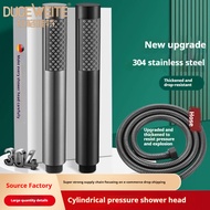 [Ready Stock] Handheld Shower Head 304 Stainless Steel Brushed Color Pressurized Shower Head Pressur