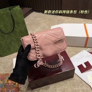 Real Shot A7o Premium Store-G's Macaron Color Matching Super Mini Monten Bag marmont Crossbody Side 