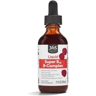 365 by Whole Foods Market, Super B-12 B-Complex Liquid Supplement, Raspberry Natural Flavor, Vegan, 
