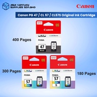 Canon PG-47 (15ML) CL-57 (13ML) CL-57s (8ML) Original Ink Cartridge Canon E410 E470 E4270 E4570 E337