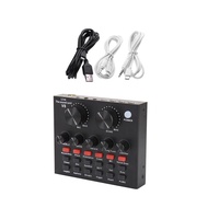 V8 Bluetooth Sound Card Audio Set Interface External Usb Live Microphone Webcast Sound Card