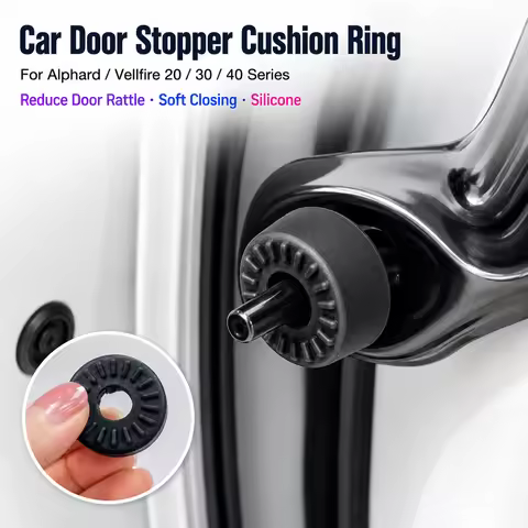 Car Door Stopper Cushion Ring for Toyota Alphard Vellfire 20 30 40 Series Silicone Shock Absorber Pa