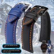 20mm 21mm 22mm 23mm 24mm fiber nylon Straps for TAG Heuer Omega Blancpain Seiko Divers Tudor black B