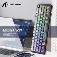 Attack Shark X66 Gasket Wireless Mechanical Keyboard with Volume Knob60% Bluetooth/2.4GHz/Wired Gami