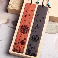 Mahogany Butterfly Dandelion Bookmark Dandelion Sandalwood Bookmark Antique Plant Bookmark Student T