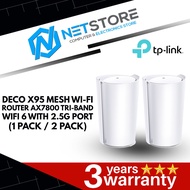 TP-LINK DECO X95 MESH WI-FI ROUTER AX7800 TRI-BAND WIFI 6 WITH 2.5G PORT (1 PACK / 2 PACK)
