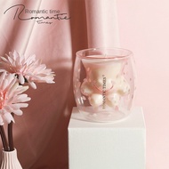 【CW】 Soy Wax Cartoon Aromatherapy Candle Glass Jar Smokeless Cat  39;s Claw Cup Melt Lamp Wedding