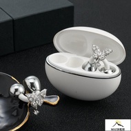 Super Beautiful Accessories [FreeClip Dedicated] Full Diamond Strobe Butterfly Earphone Light Luxury