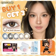 【OMG LENS】Eyecandy Contact Lenses With Power 14.0~14.5mm Natual Soft Lens Big Eyes 1pair