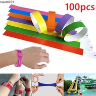 [Ready Stock] 100pc disposable wristband paper waterproof event wrist tyvek sticker swimming party r