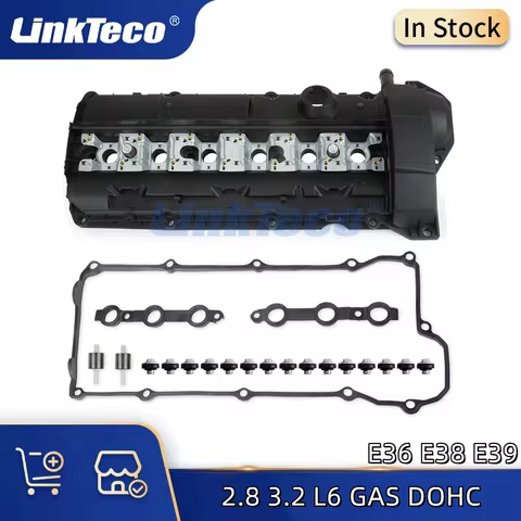 Car Engine Valve Cover For 1996-2001 BMW Z3 M3 323is 328is 328i 528i E36 E38 E39 2.8 3.2 L L6 GAS DO