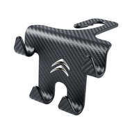 1Pcs citroen Car hook suspension seat with integrated design of four hooks on the back, carbon fiber