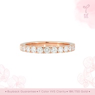 Tifjewelry - Cincin listring rosegold berlian diamond ring 666
