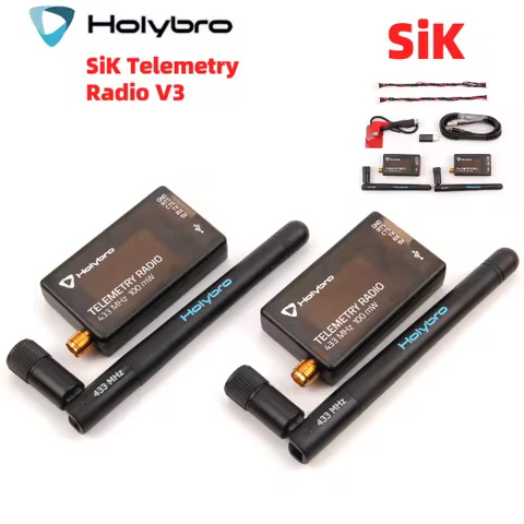 Holybro SiK Telemetry Radio V3 100mW 433MH 915MHz Open-source SiK firmware Plug-n-play for Pixhawk S