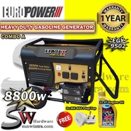 EUROPOWER EUROX GOLD EGY9502 4-stroke Heavy Duty Gasoline Generator Series 8800W EGY-9502 GEN SET